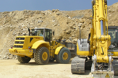 bobcat digger excavation